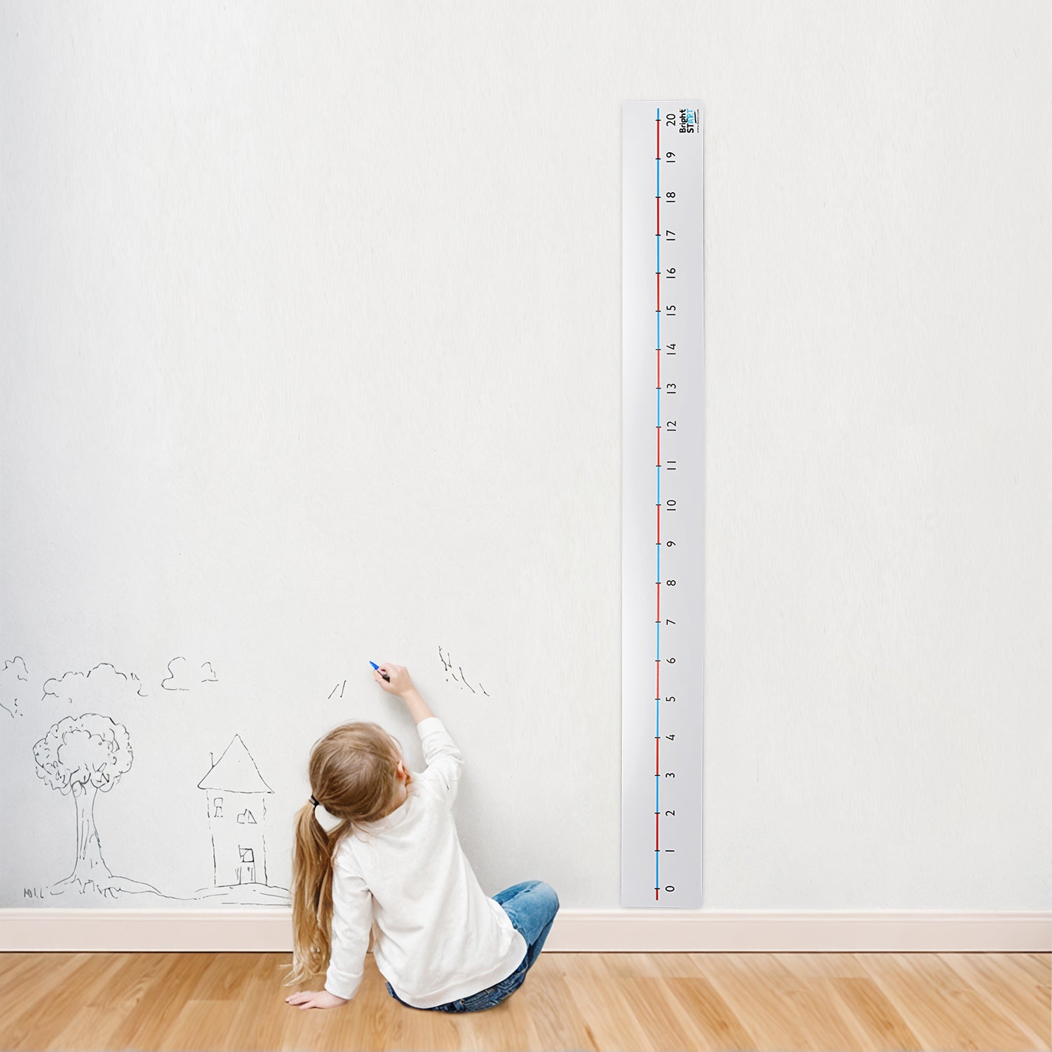 Giant Dry Wipe Wall Number Line 0-20