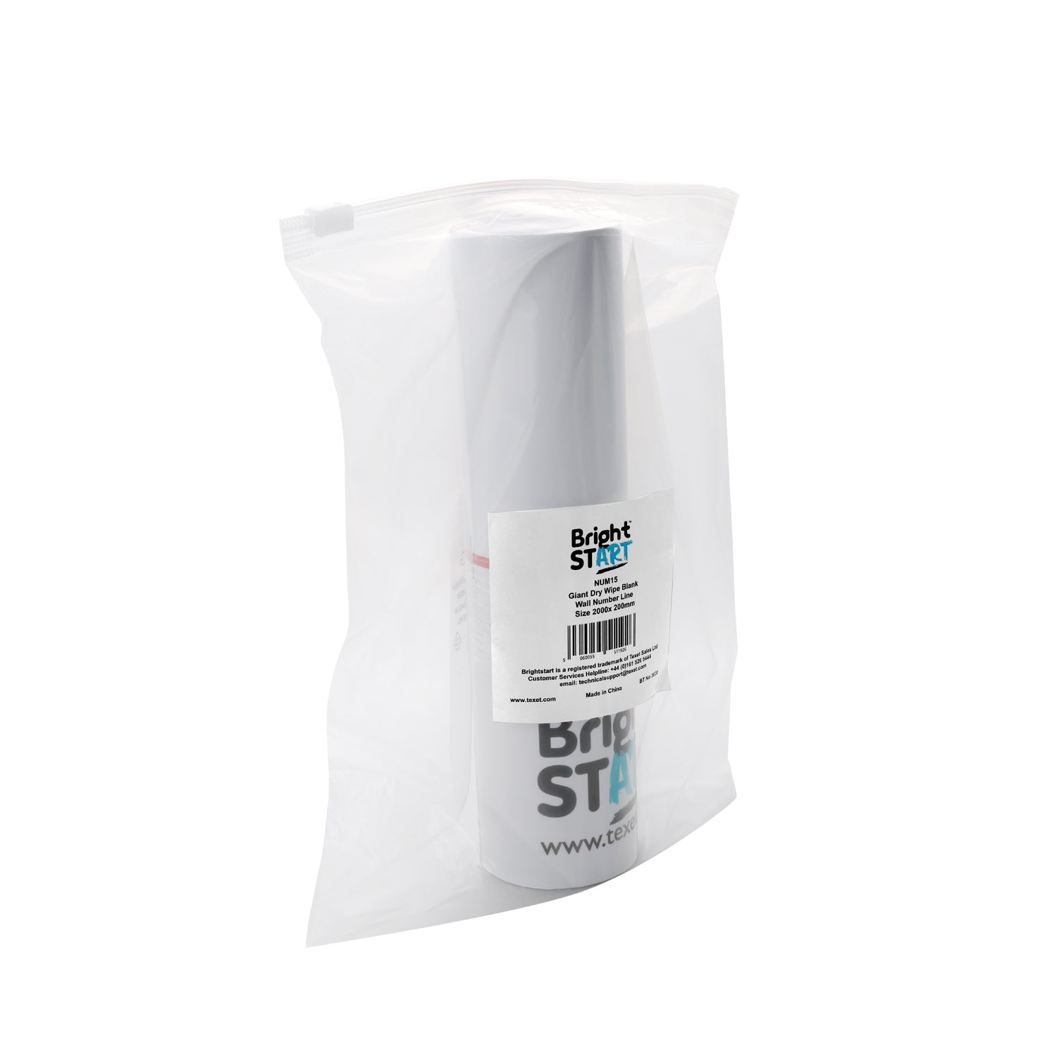 Giant Dry Wipe Blank Wall Number Line 2000 x 200mm