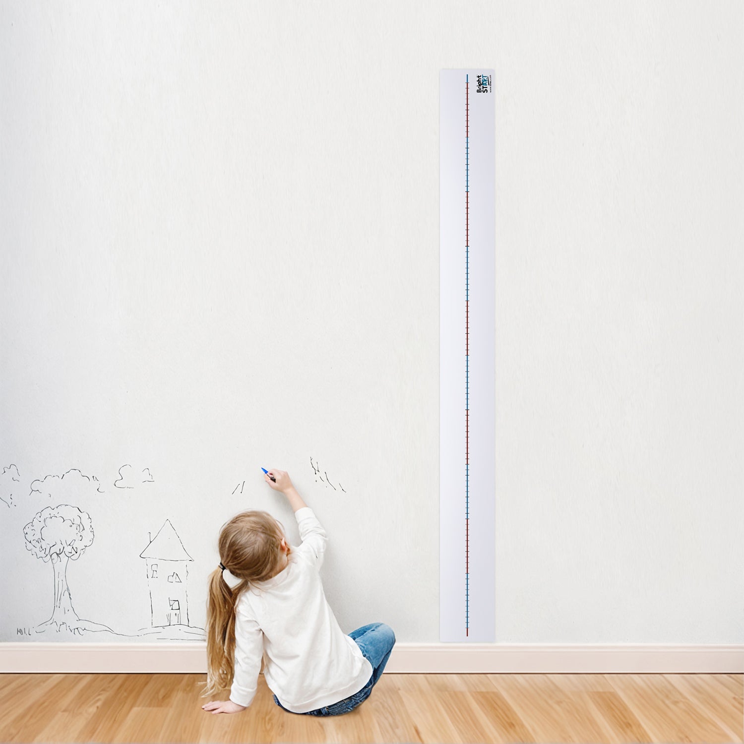 Giant Dry Wipe Blank Wall Number Line 2000 x 200mm