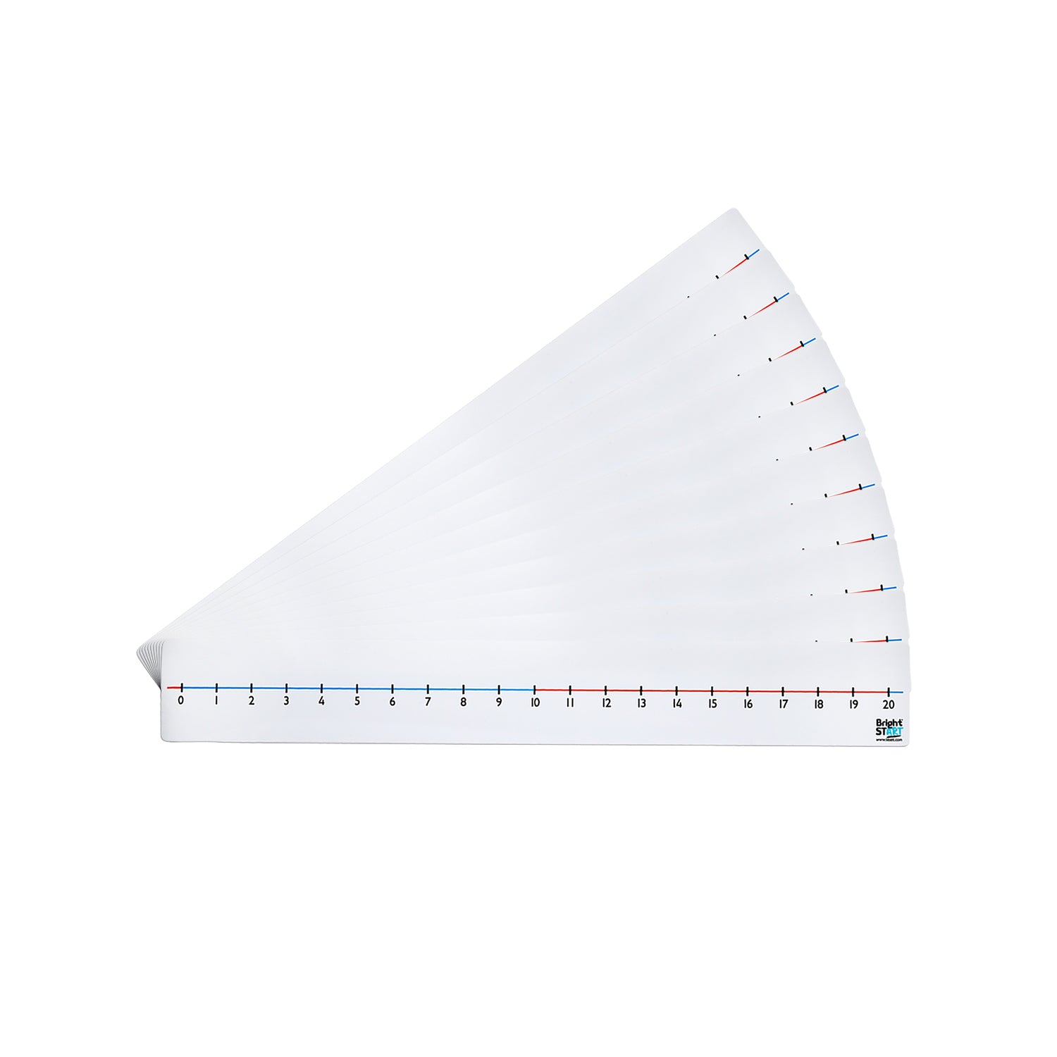 Table Top Number Line 0-20, Pack of 10