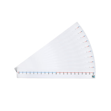 Table Top Number Line 0-20, Pack of 10