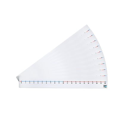 Table Top Number Line 0-20, Pack of 10