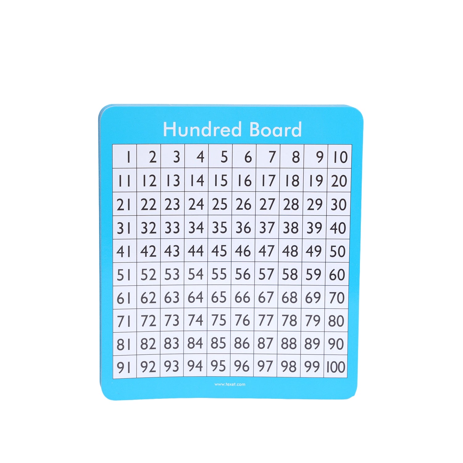 Double-Sided 100 Squares Board Medium Size, Pack of 30