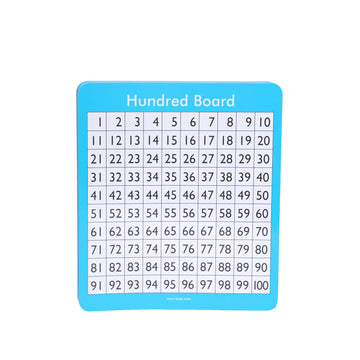 Double-Sided 100 Squares Board Small Size, Pack of 30