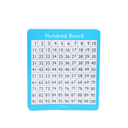 Double-Sided 100 Squares Board Small Size, Pack of 30