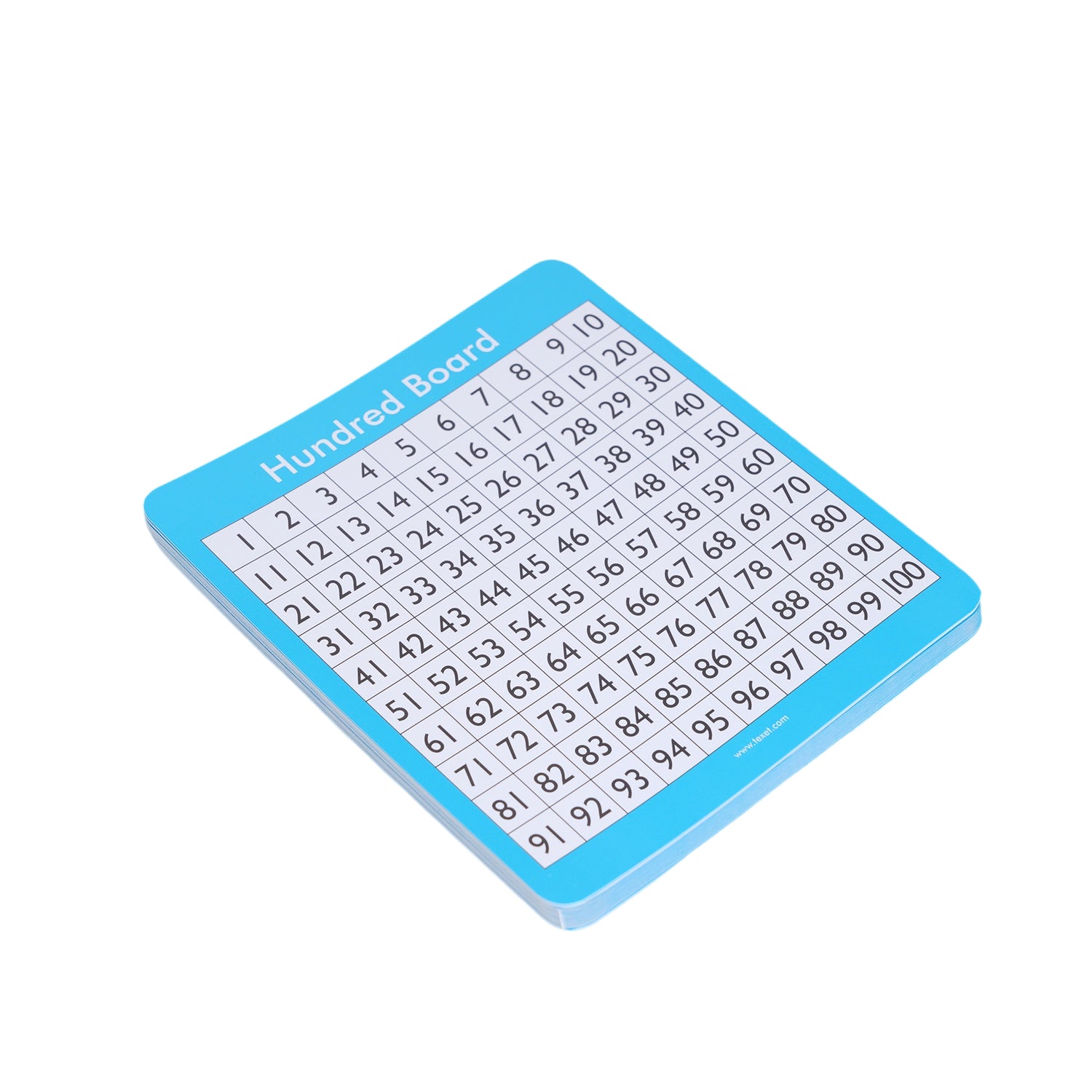 Double-Sided 100 Squares Board Small Size, Pack of 30