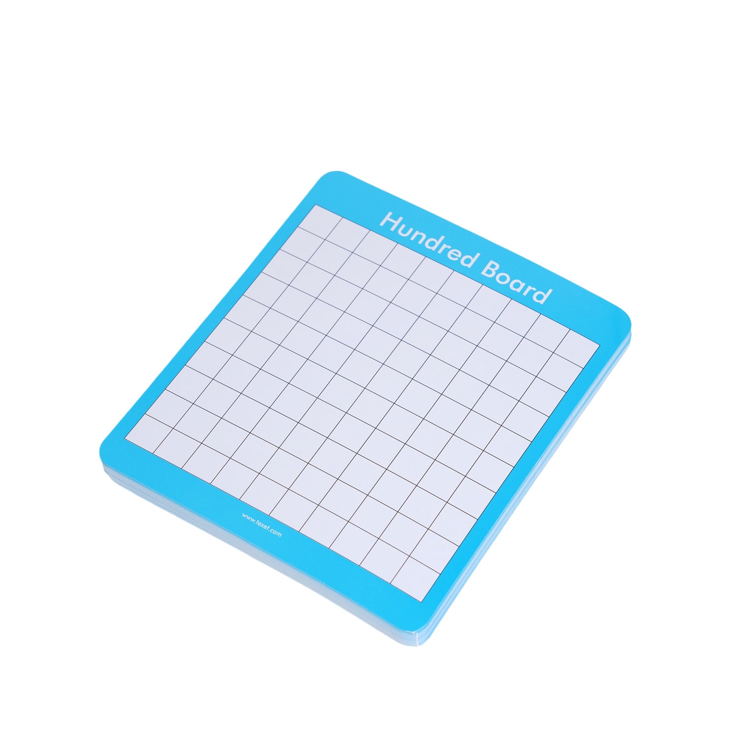 Double-Sided 100 Squares Board Small Size, Pack of 30
