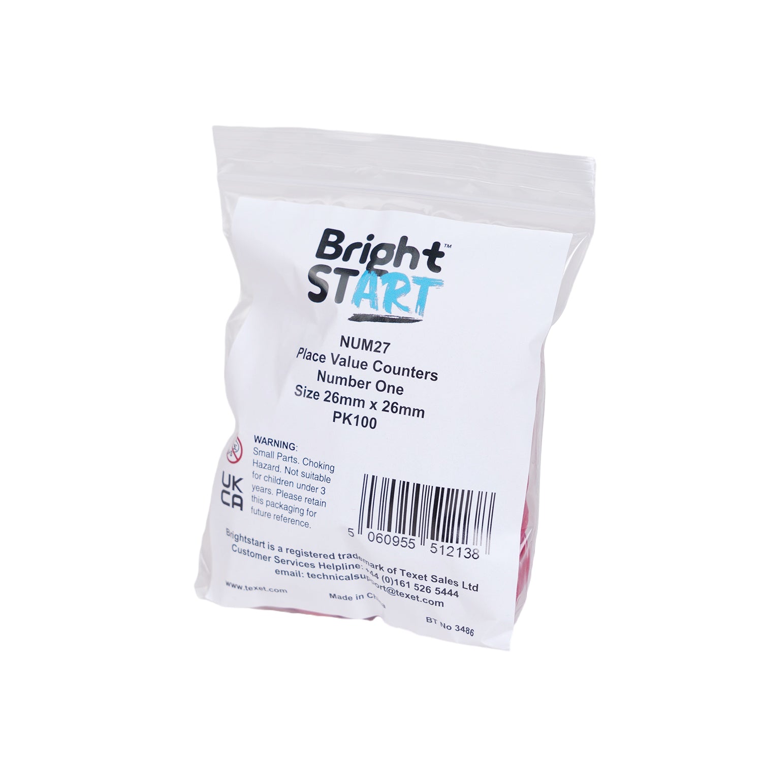 Place Value Counters Number One, Pack of 100