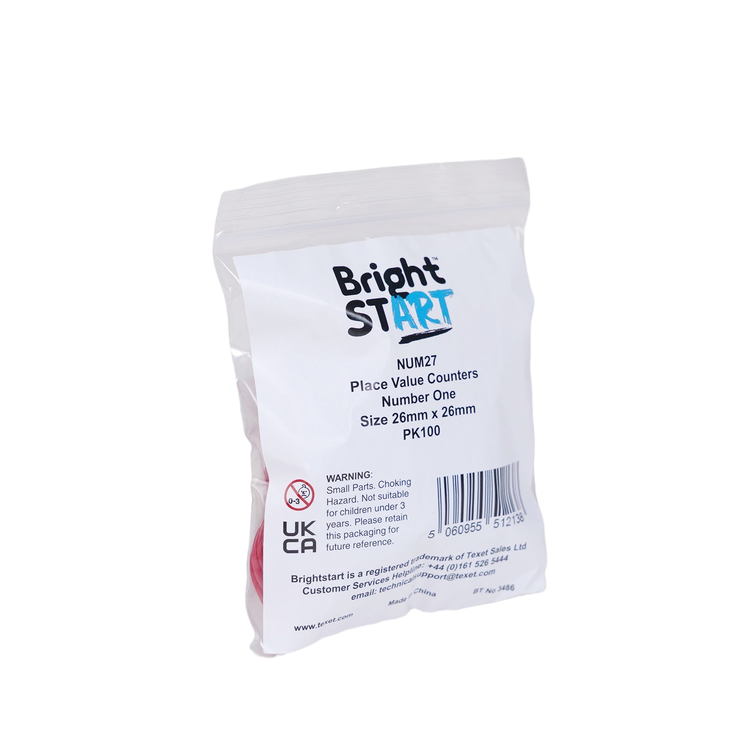 Place Value Counters Number One, Pack of 100