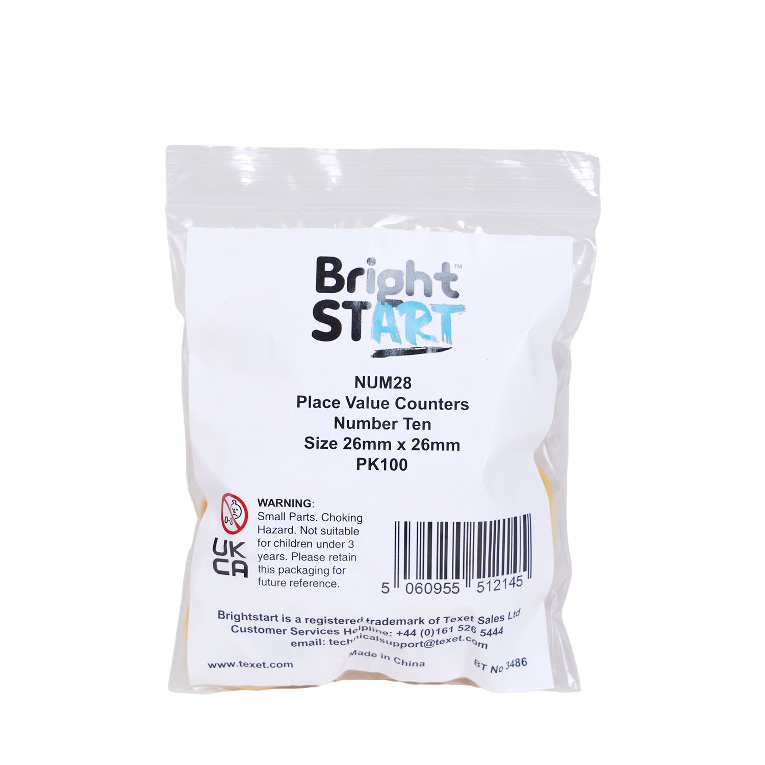 Place Value Counters Number Ten, Pack of 100