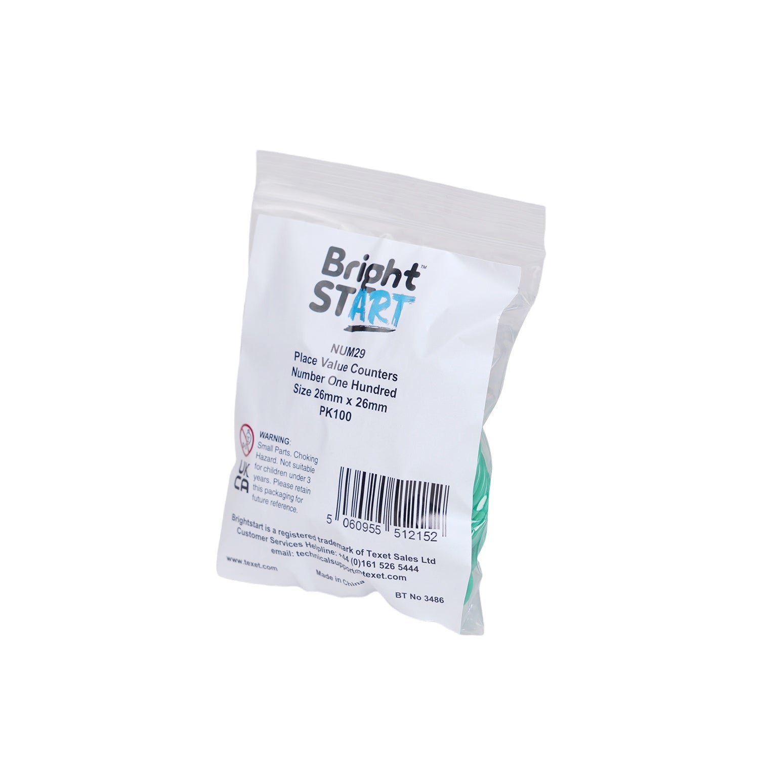 Place Value Counters Number One Hundred, Pack of 100