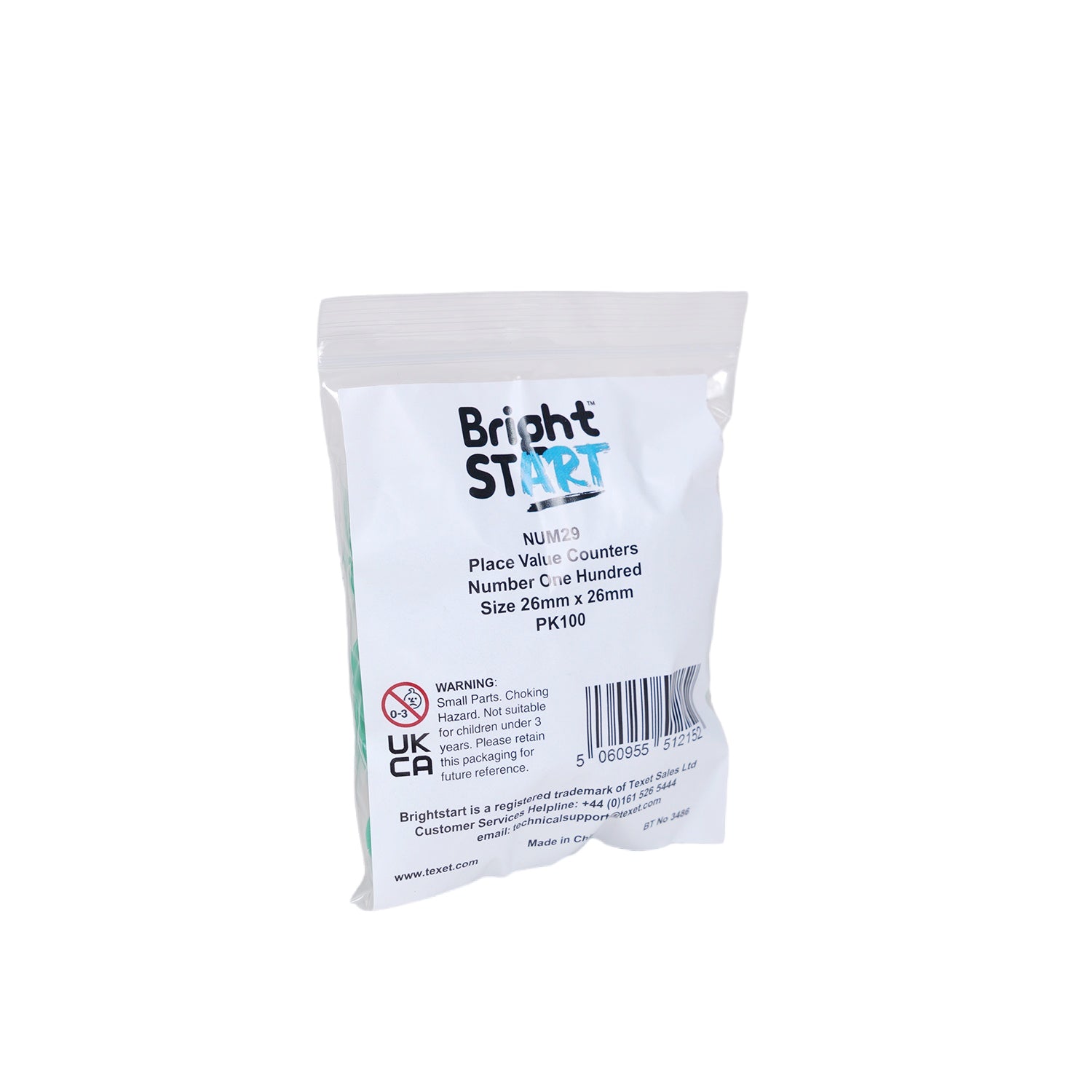 Place Value Counters Number One Hundred, Pack of 100