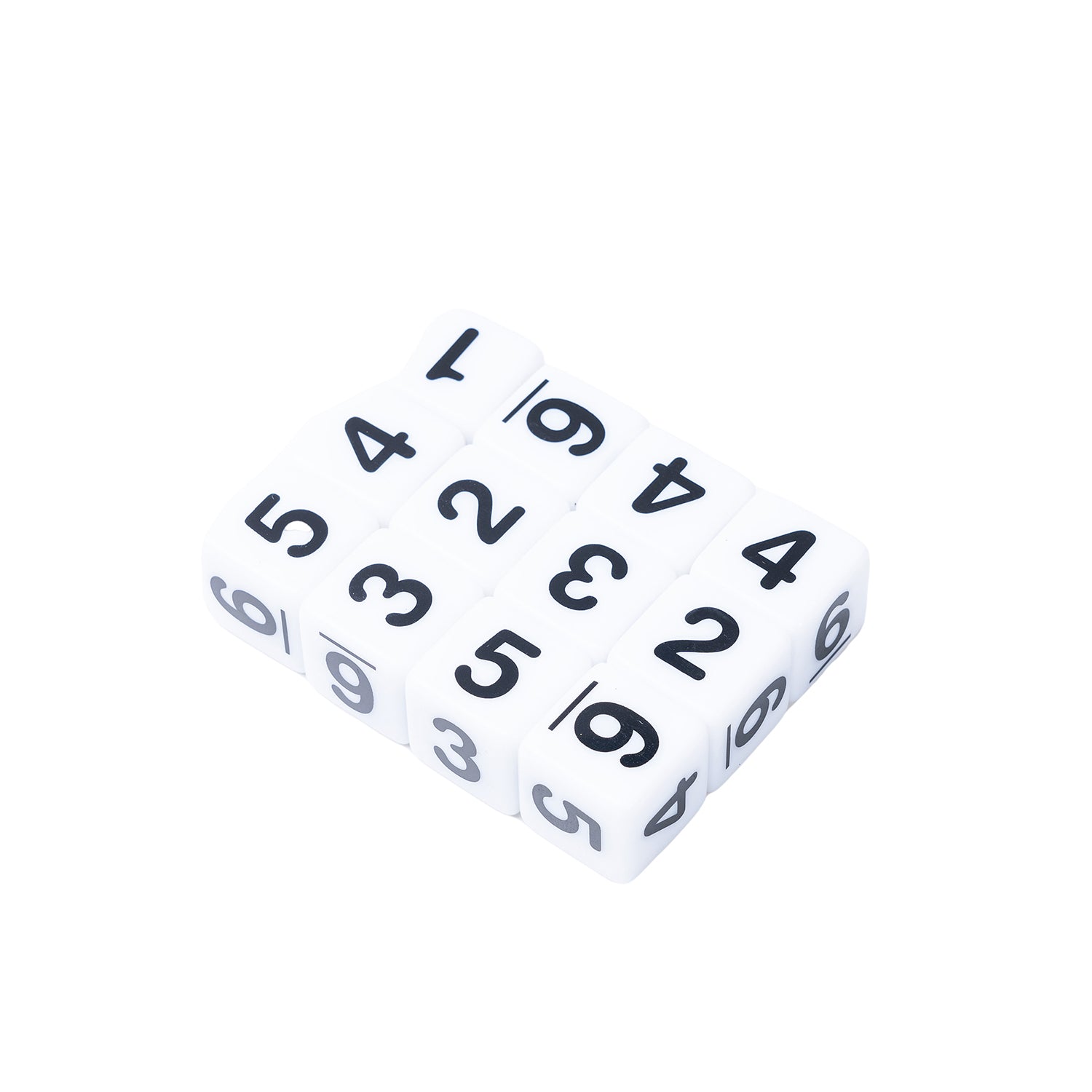 Number Dice 1 to 6, Pack of 12