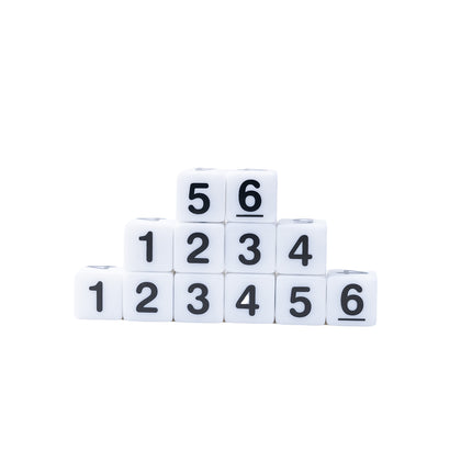 Number Dice 1 to 6, Pack of 12