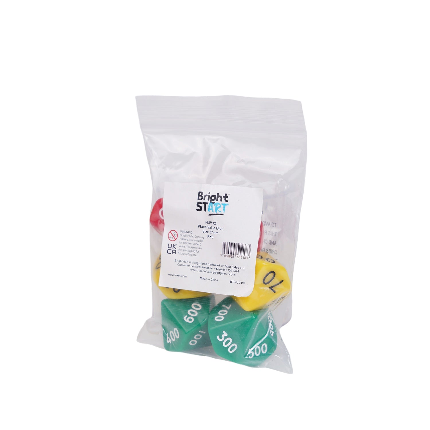 Place Value Dice, Pack of 6