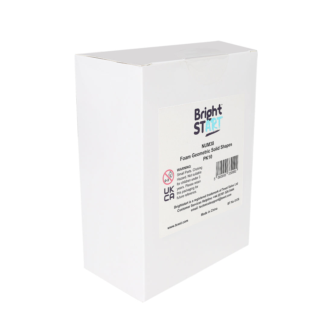 Foam Geometric Solid Shape Set, Pack of 10