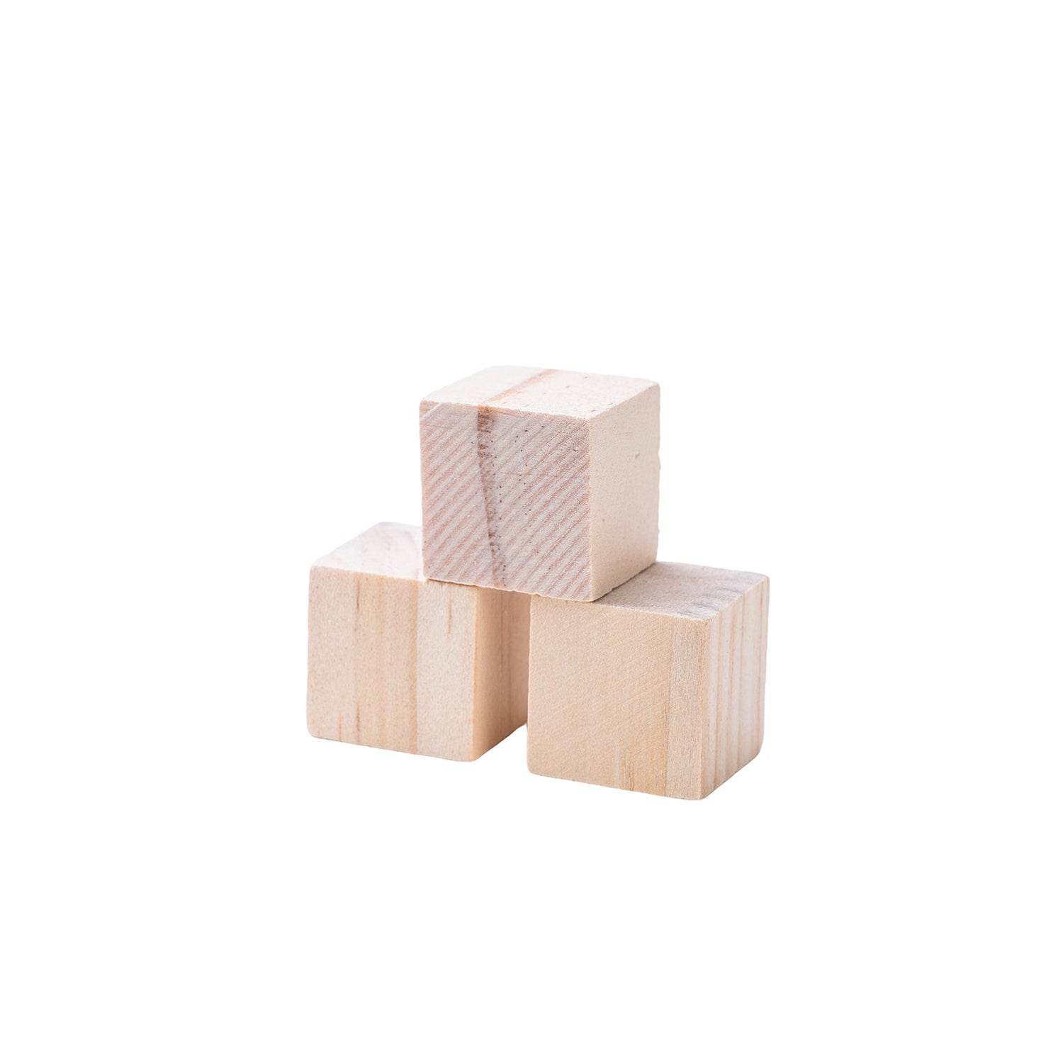Plain Wooden Cubes, Pack of 100