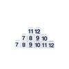 Number Dice 7 to 12, Pack of 12