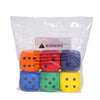 Jumbo Rainbow Dice, Pack of 6