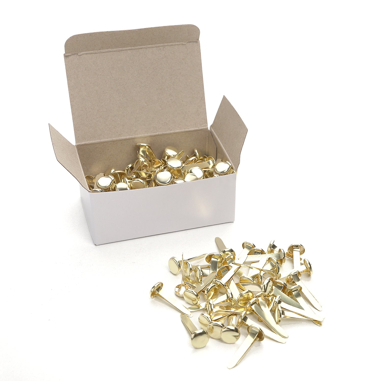19mm Brass Paper Fasteners, Pack of 200