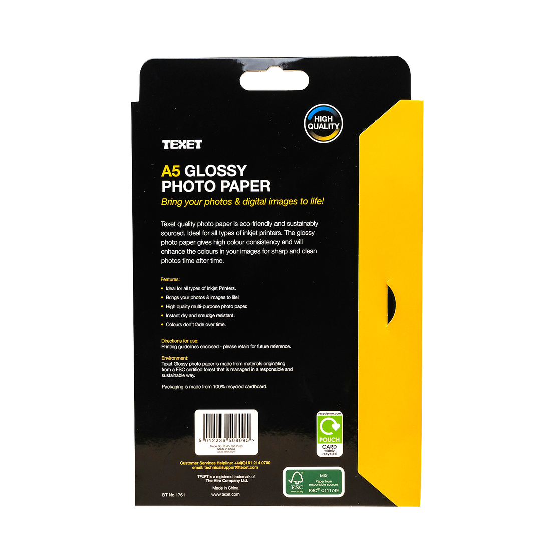 A5 Glossy Photo Paper, Pack of 30