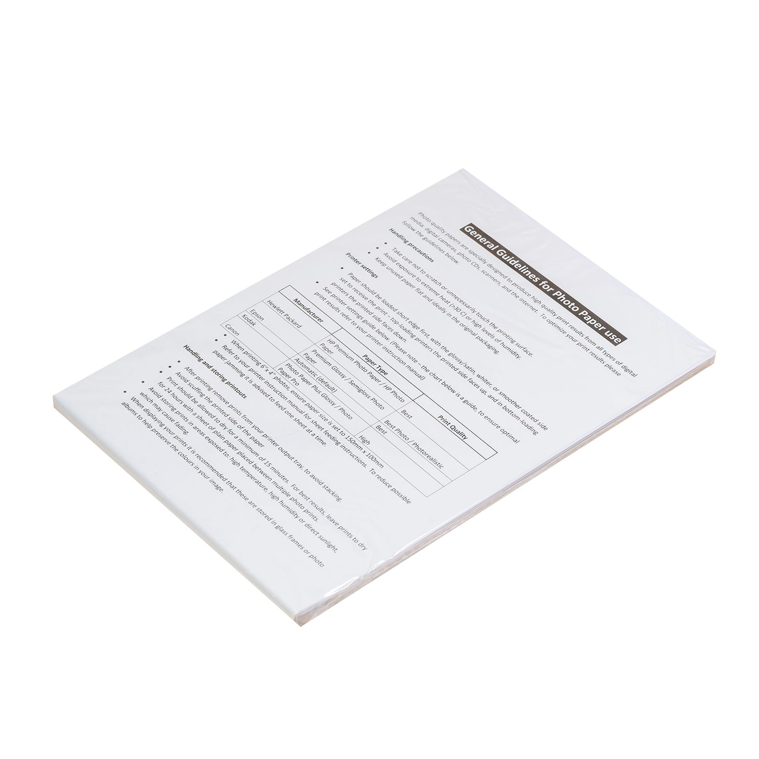 A5 Glossy Photo Paper, Pack of 30