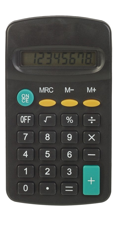 POK-8PK6 8 Digit Pocket Calculator, Pack of 6