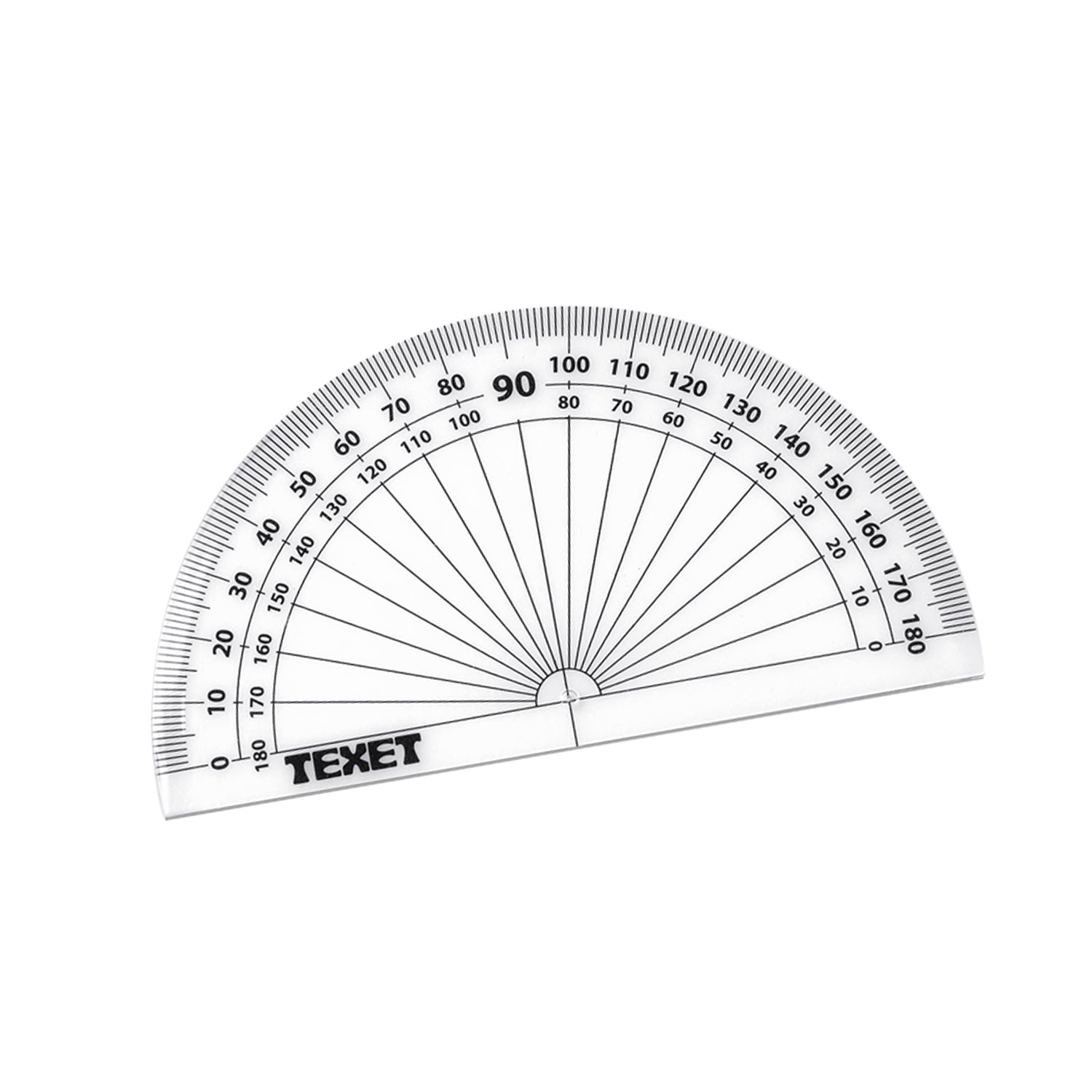 Protractor 180 Degree, Pack of 10