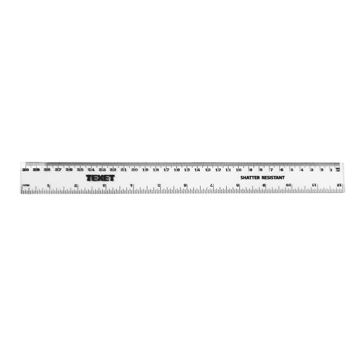 Texet Ruler Clear Left Handed Ruler 30cm / 12