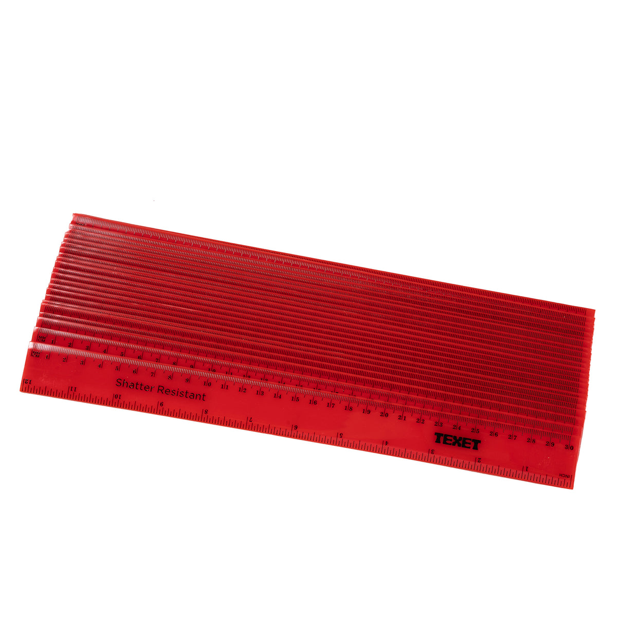 Texet Ruler Coloured Ruler, 30cm Pack of 100 – www.texet.com