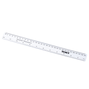 Clear Ruler 30cm, Pack of 100 in cm / inches