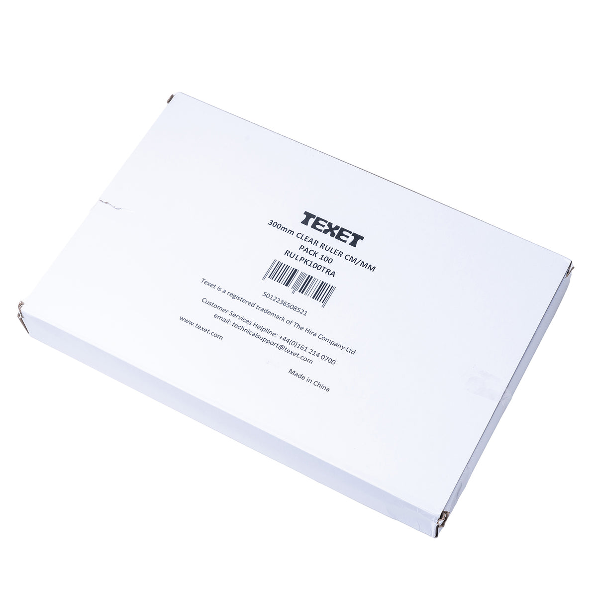 Texet Ruler Clear Ruler 30cm, Pack of 100 in cm/mm – www.texet.com