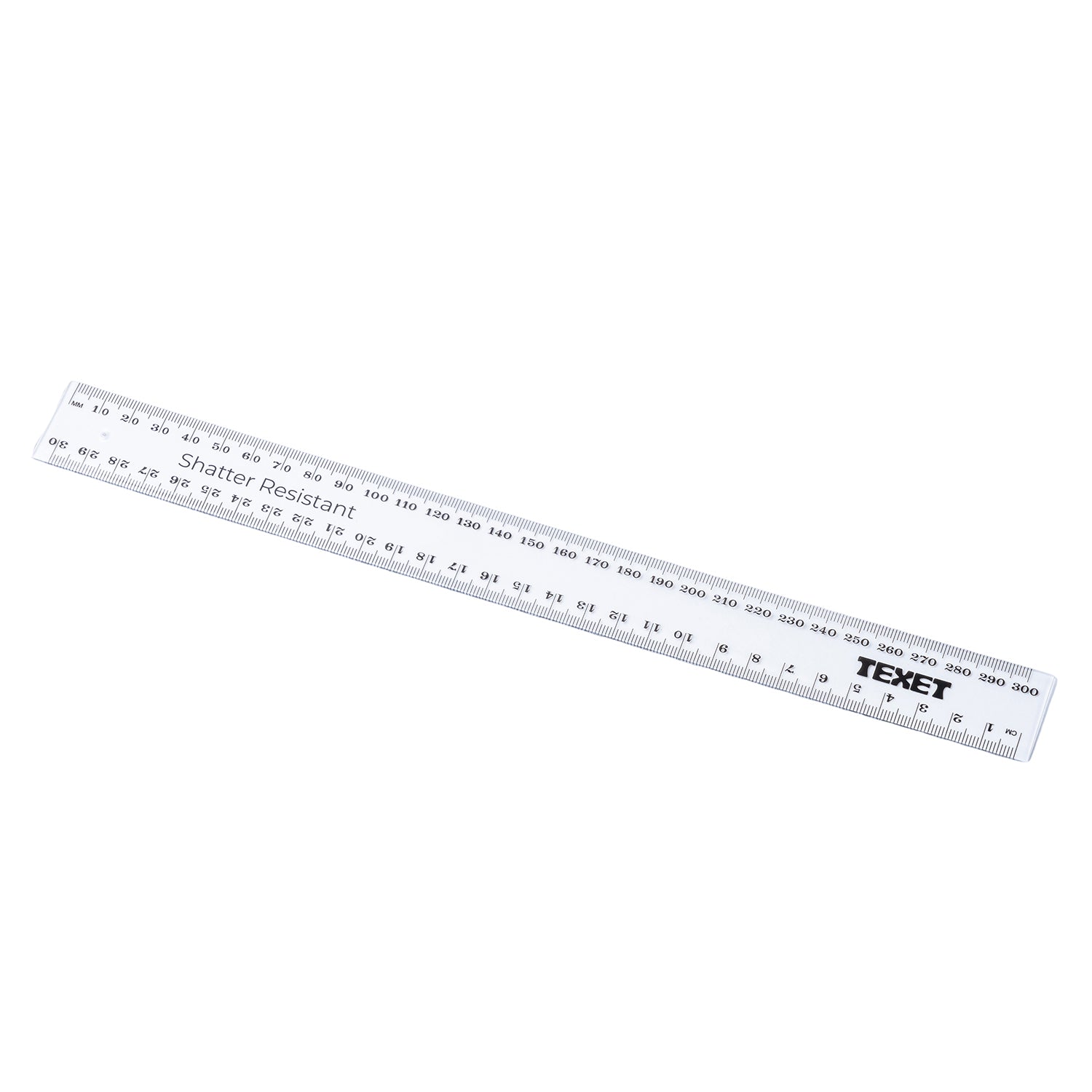 Clear Ruler 30cm, Pack of 100 in cm/mm