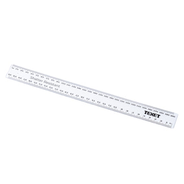 Clear Ruler 30cm, Pack of 100 in cm/mm