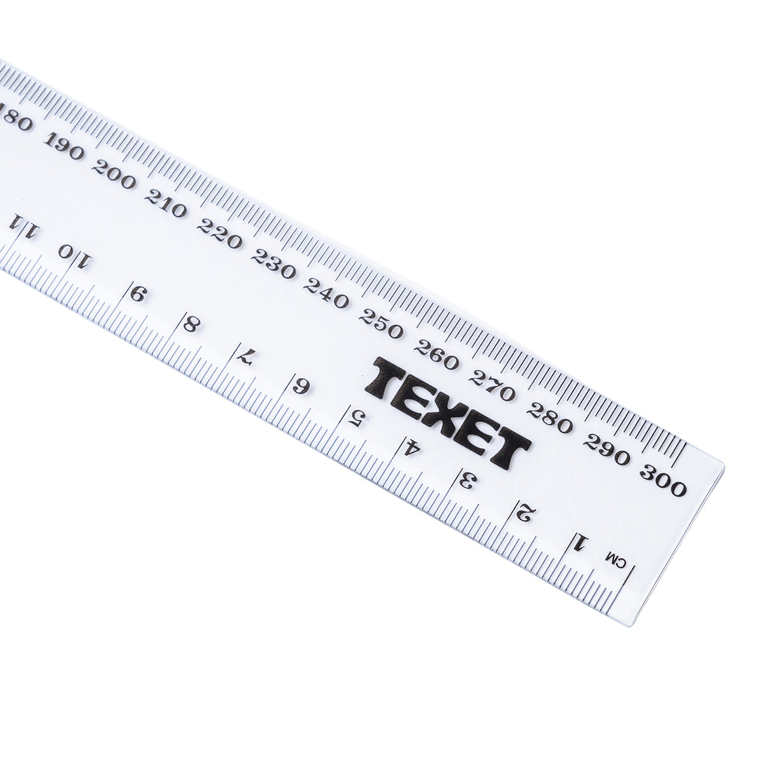 Clear Ruler 30cm, Pack of 100 in cm/mm