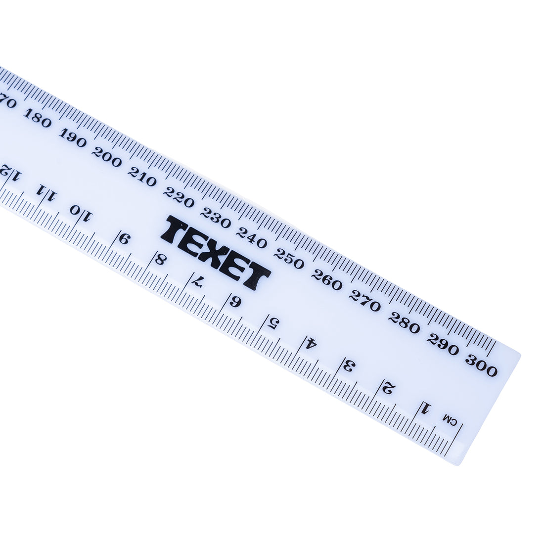 White Ruler, Pack of 100 in cm / mm