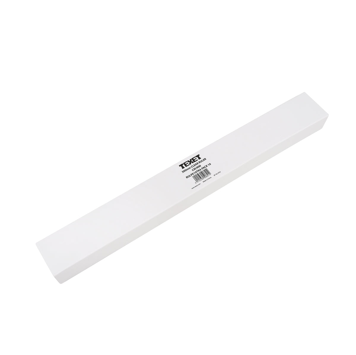 Texet Ruler Clear Ruler, 300mm Pack of 10 in cm / mm – www.texet.com