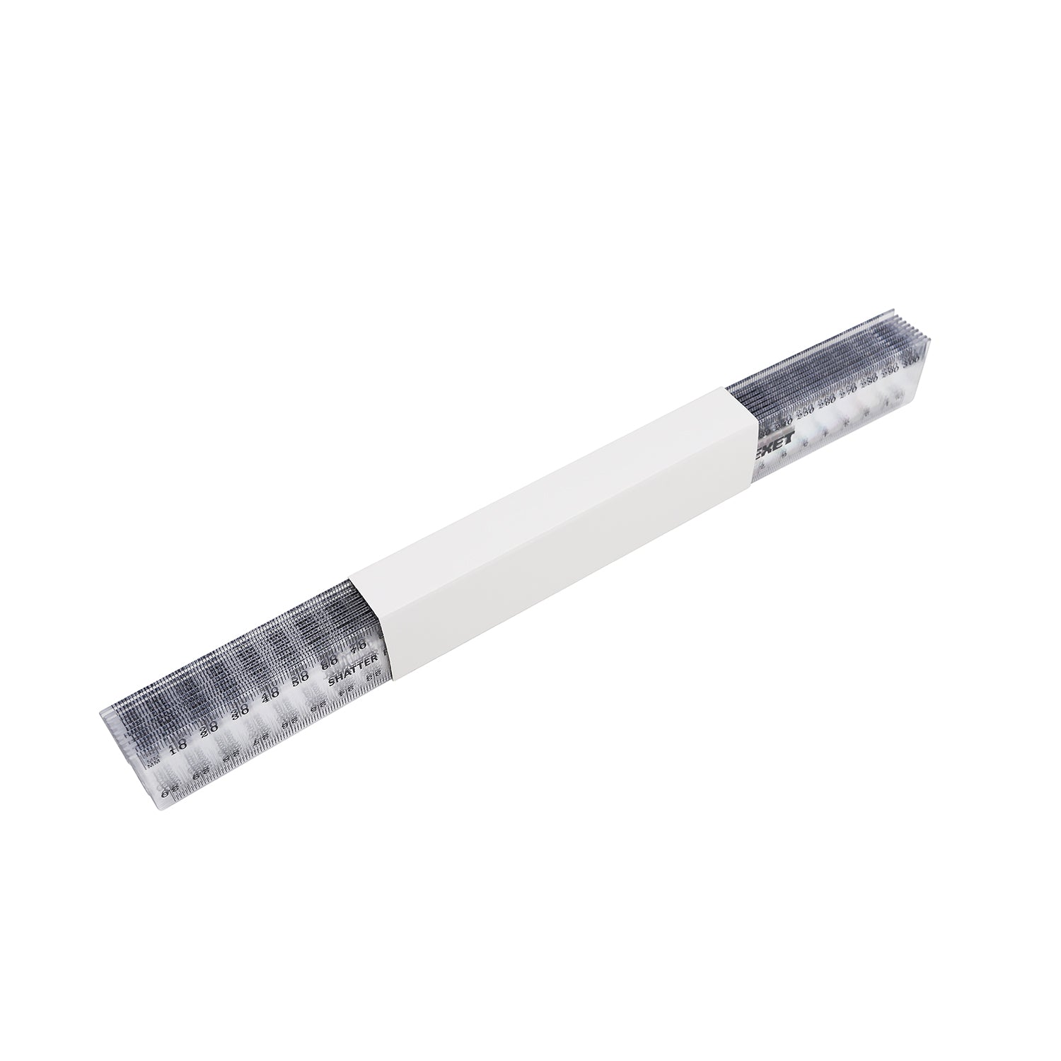 Clear Ruler, 300mm Pack of 10 in cm / mm