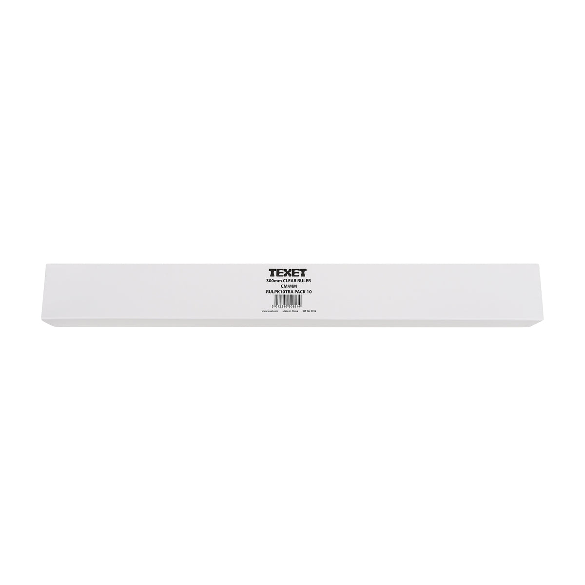 Texet Ruler Clear Ruler, 300mm Pack of 10 in cm / mm – www.texet.com