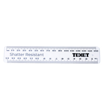 Clear Ruler 15cm, Pack of 10