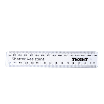 Clear Ruler 15cm, Pack of 50