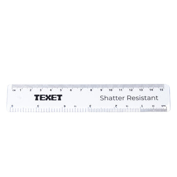 White Ruler 150mm, Pack of 50 in cm/mm