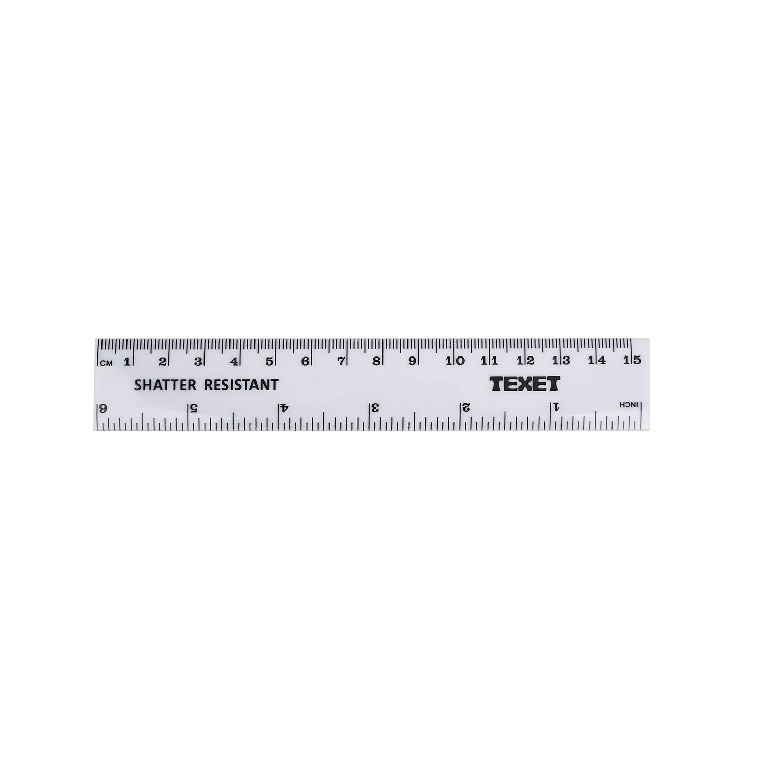 White Ruler 150mm, Pack of 50 in cm/inches
