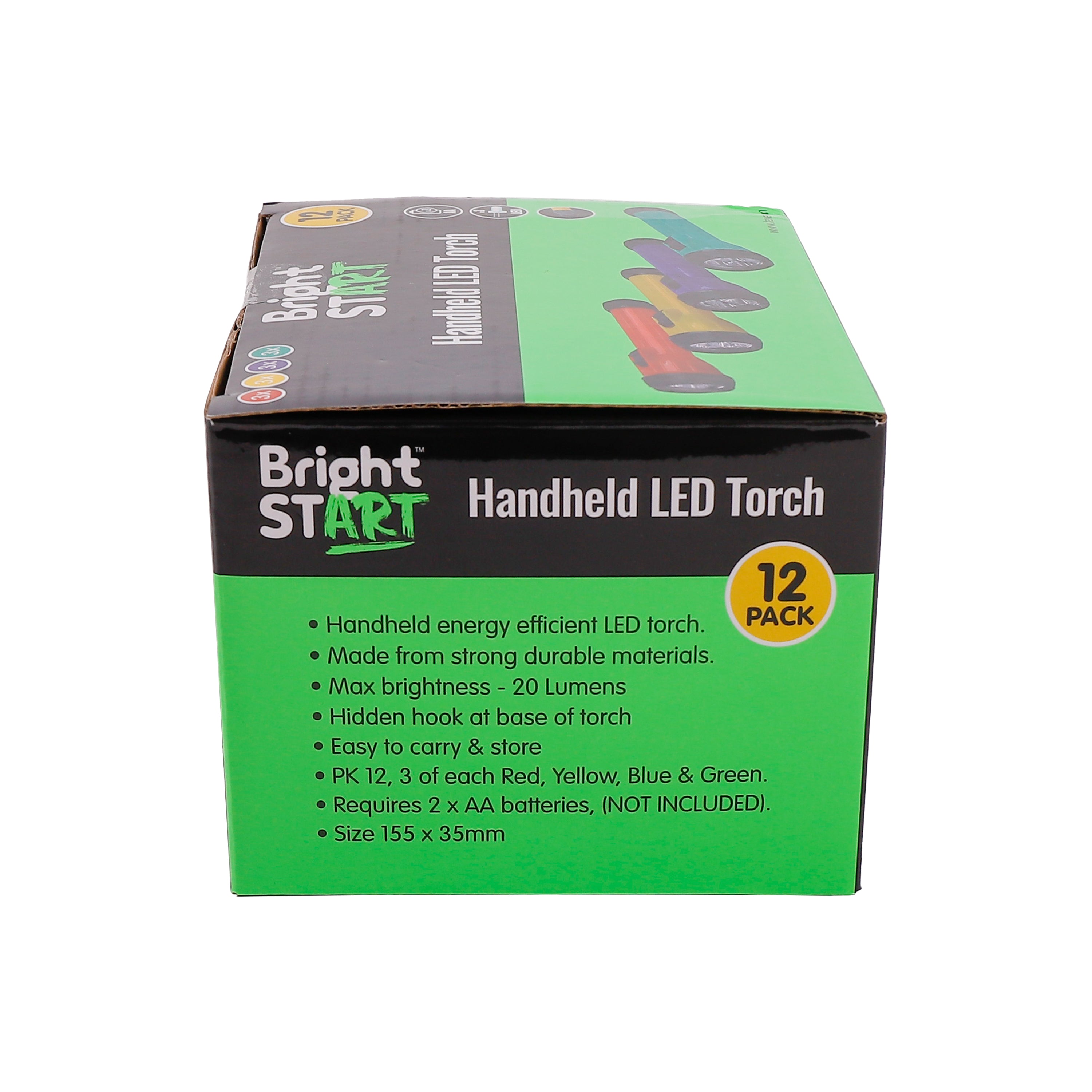 Handheld LED Torch, Pack of 12