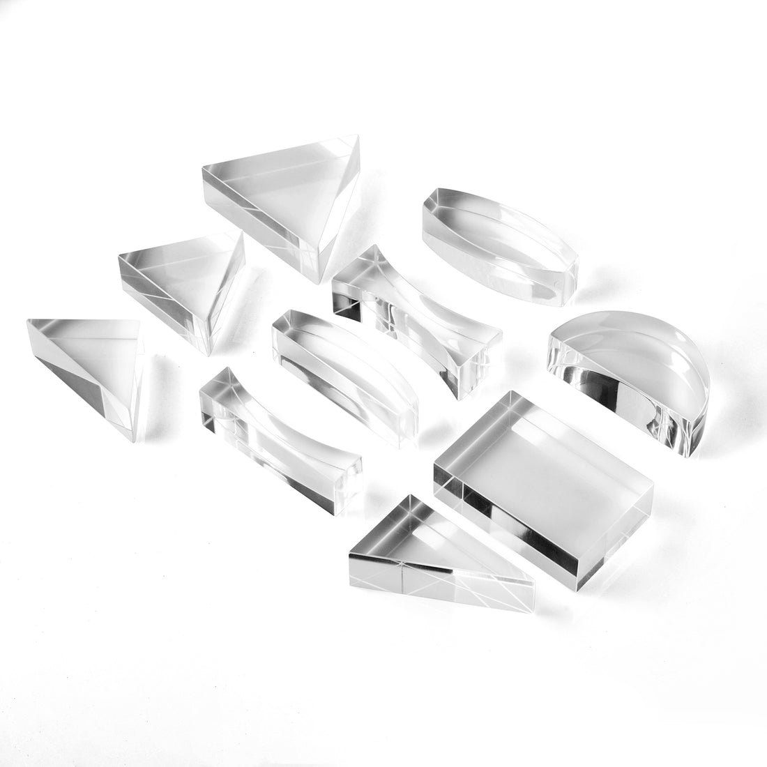 Acrylic Prism Set, Pack of 10