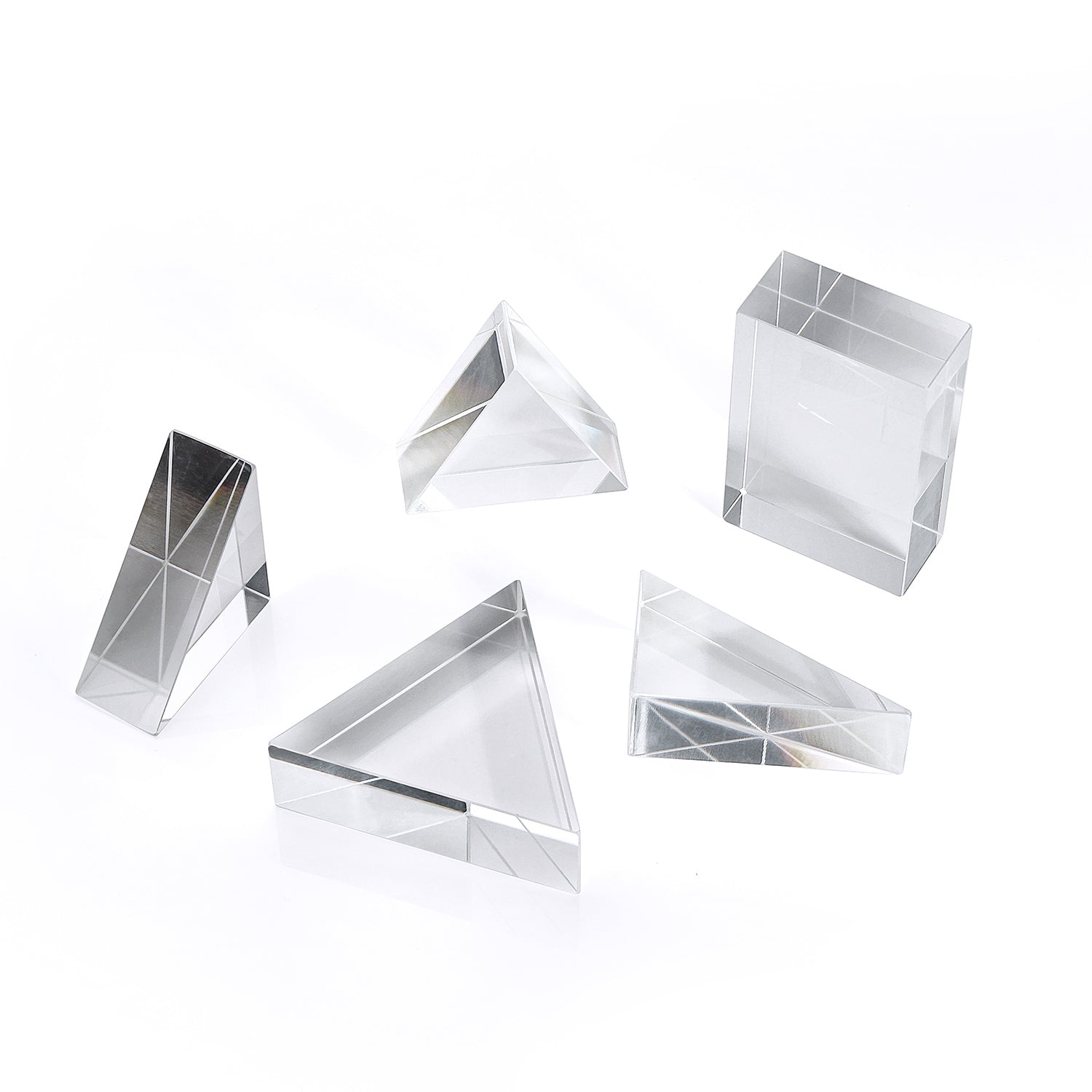 Acrylic Prism Set, Pack of 10