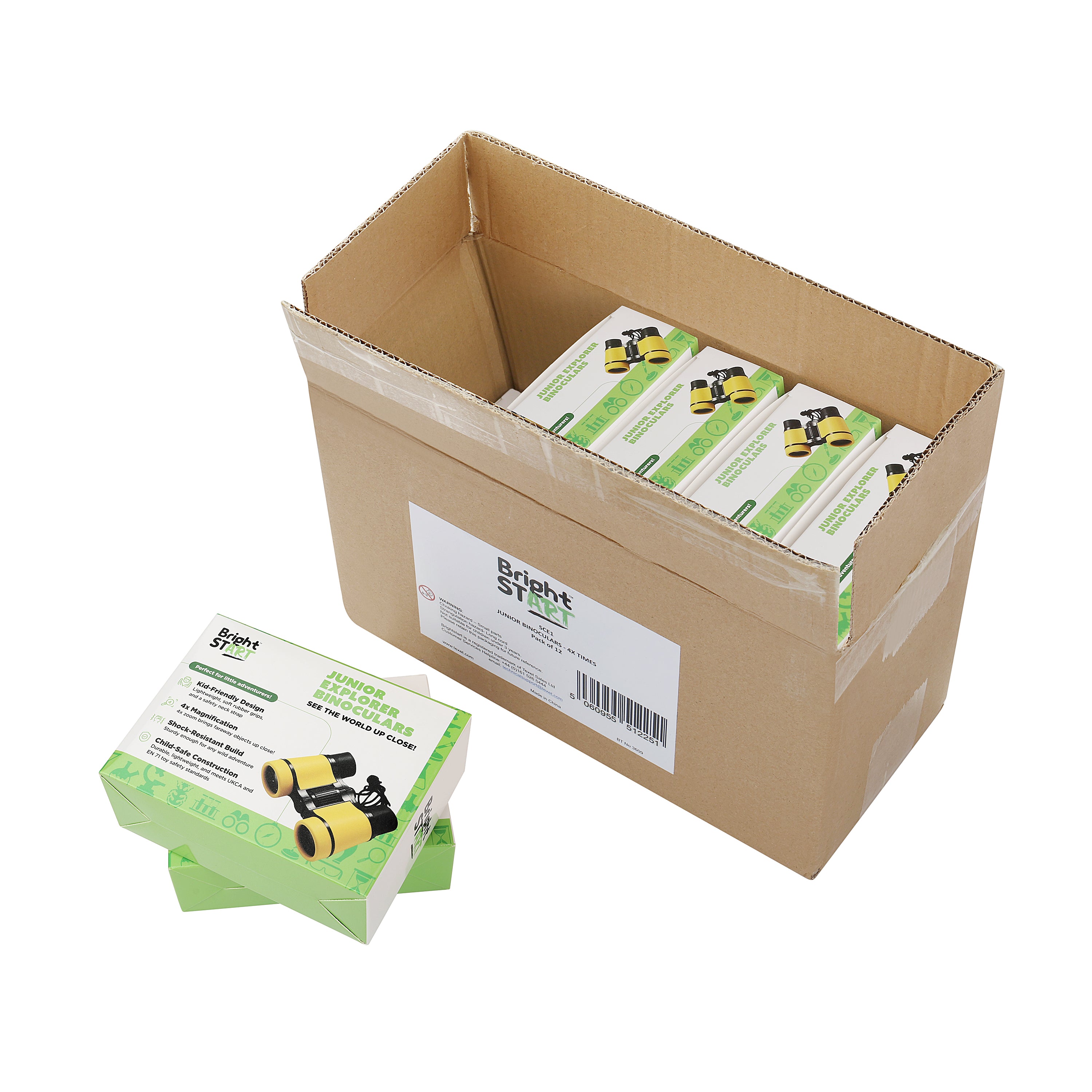 Junior Binoculars 4X Times, Pack of 12