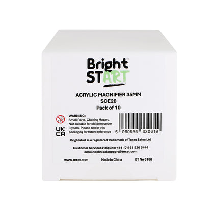 Acrylic Magnifier 35mm, Pack of 10
