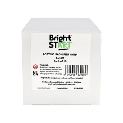 Acrylic Magnifier 48mm, Pack of 10