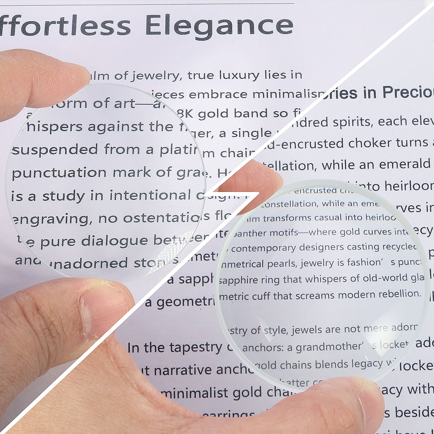 Convex Concave Lense 50mm, Pack of 8